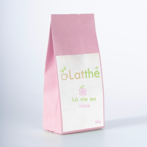 sachet d'infusion à la fraise et la rose