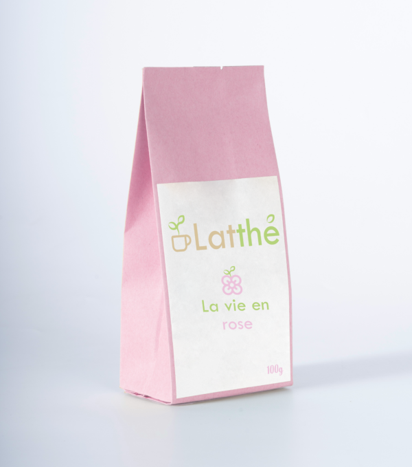 sachet d'infusion à la fraise et la rose