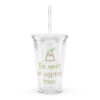 Gobelet en plastique transparent - En vert et contre tous