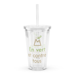 Gobelet en plastique transparent - En vert et contre tous